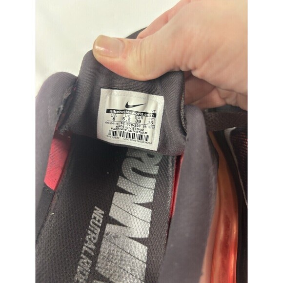 Nike Airmax Air Max Neutral Ride Black Neon Orange 8 Running Shoes Trainers - Picture 9 of 10
